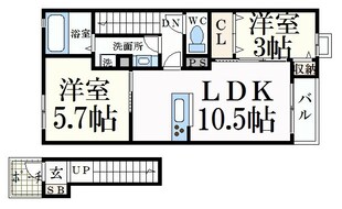 NHエステート御影山手の物件間取画像